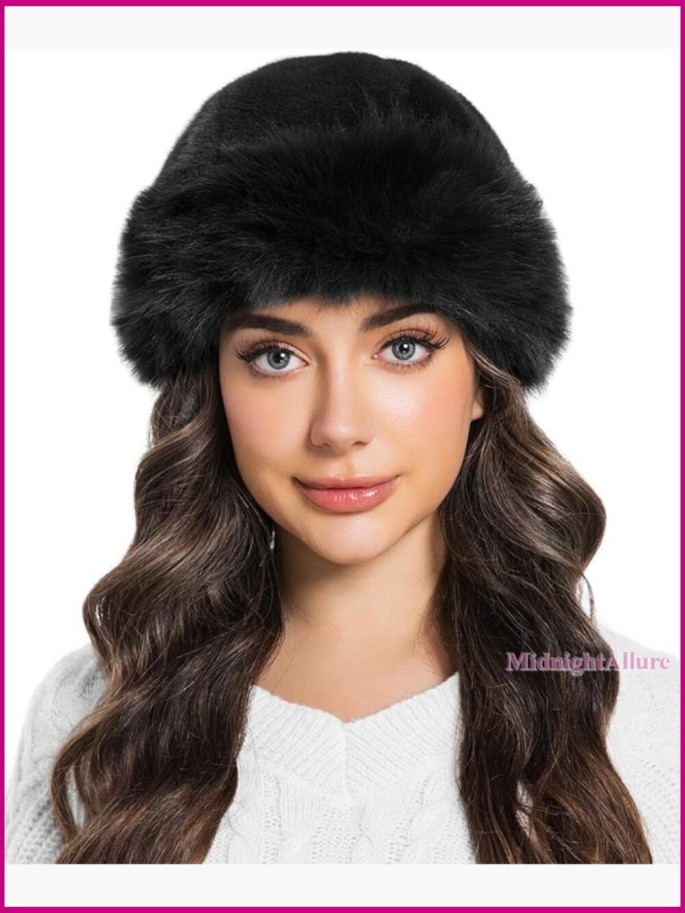 Faux Fur Bucket Hat Winter Warm Fuzzy Fisherman Cap Beanie